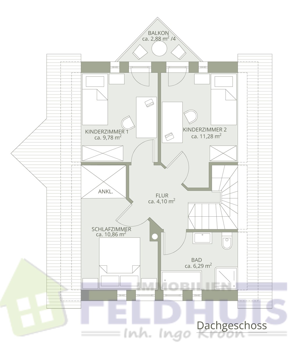 Grundriss Dachgeschoss