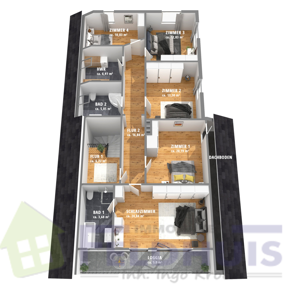 Grundriss Dachgeschoss