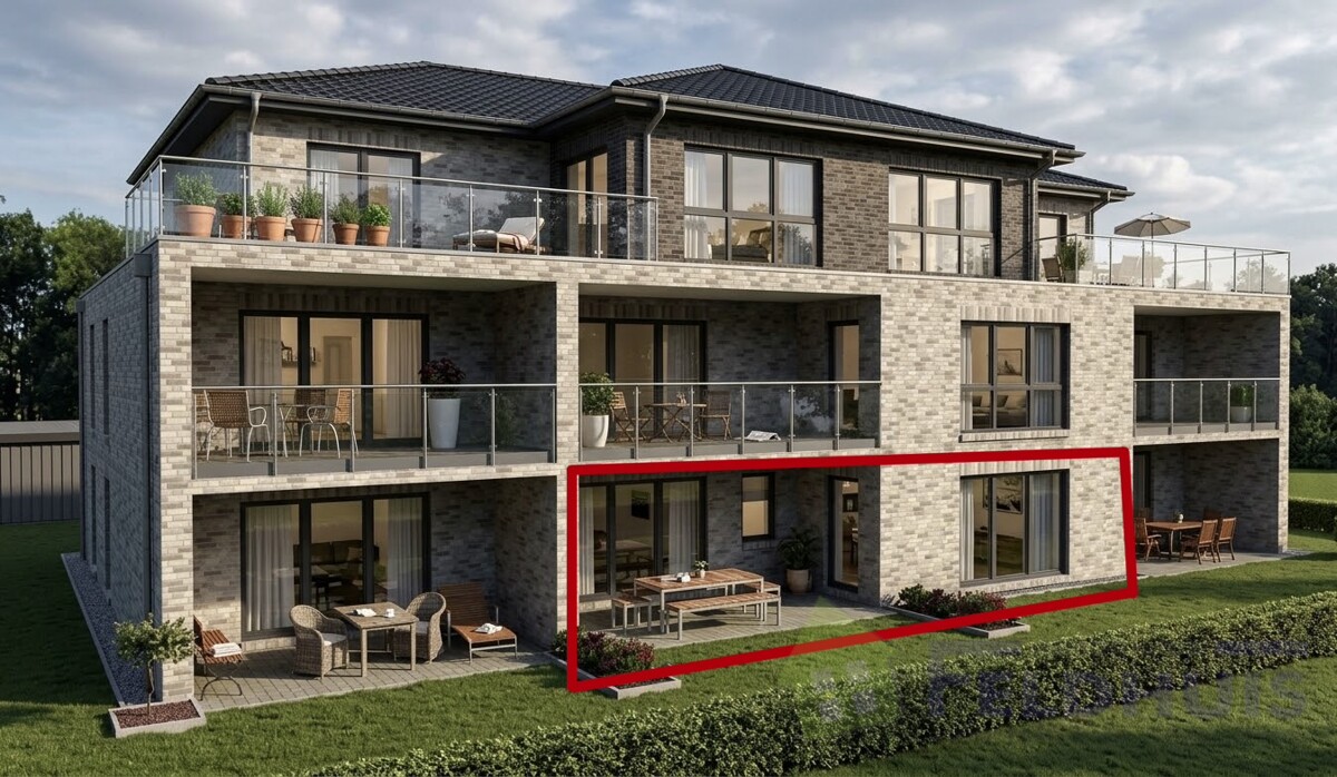 Energieeffiziente Erdgeschosswohnung! Neubau in perfekter Lage von Warsingsfehn!