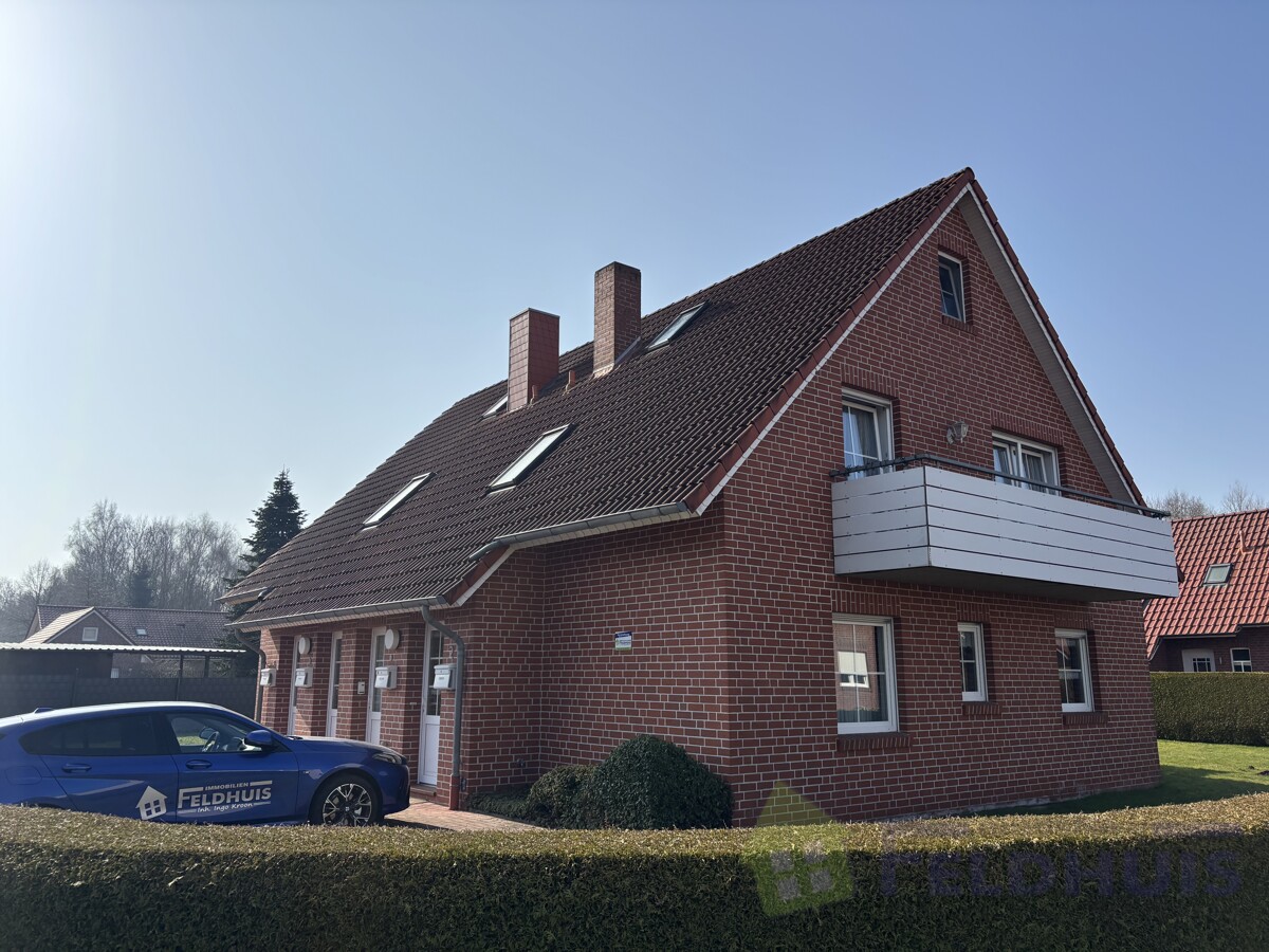 Gemütliche 2-Zimmer-Oberwohnung mit ausgebauten Spitzboden in Moormerland-Veenhusen!